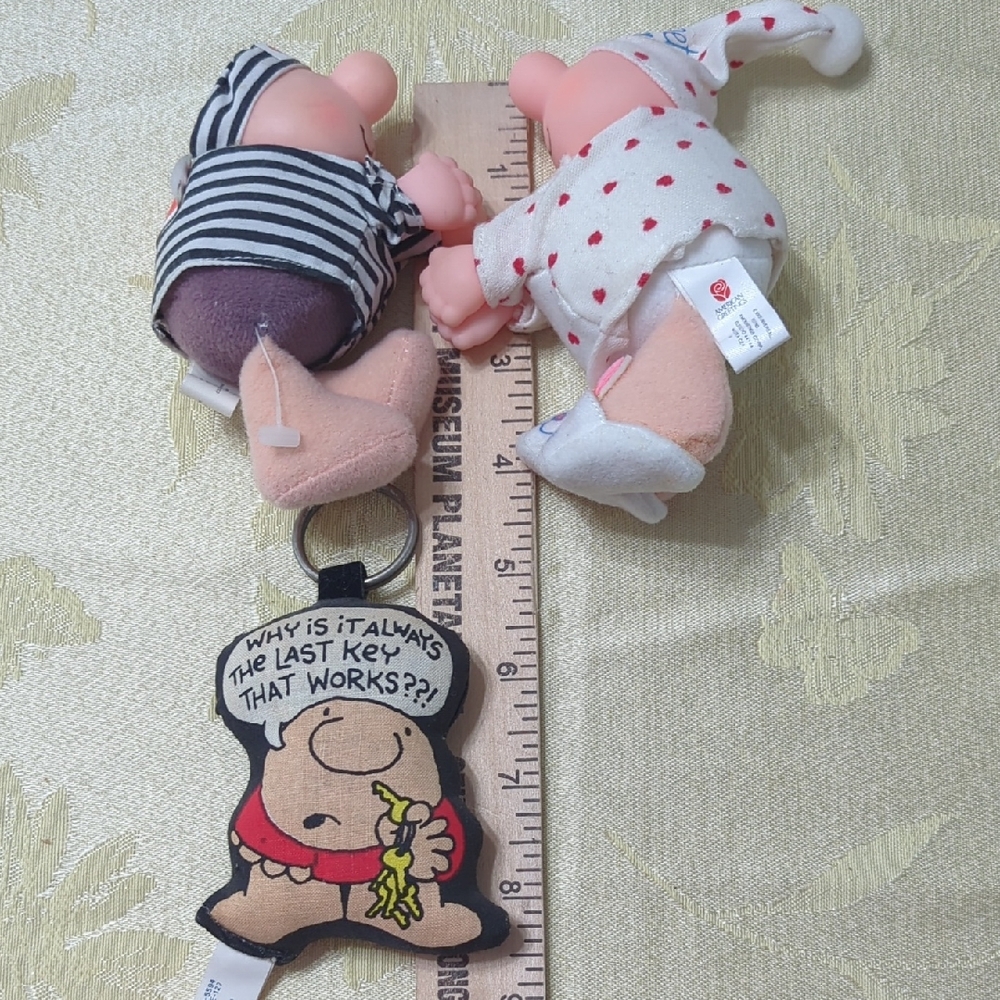 Vintage Ziggy Plush Clip-On Figures and Keychain